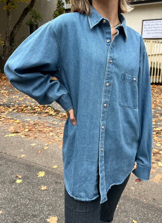 Denim Button Up