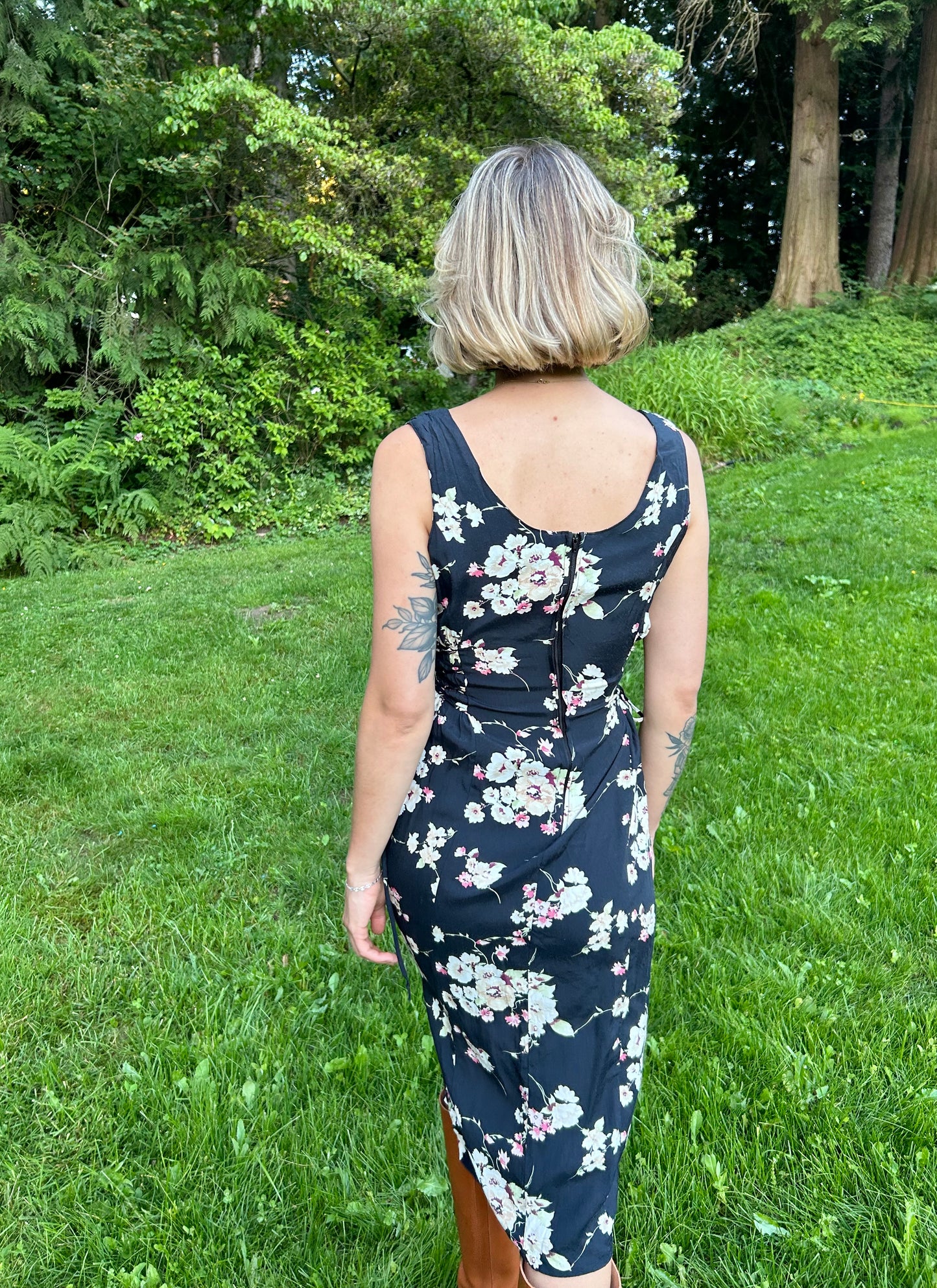 80's Floral Dress