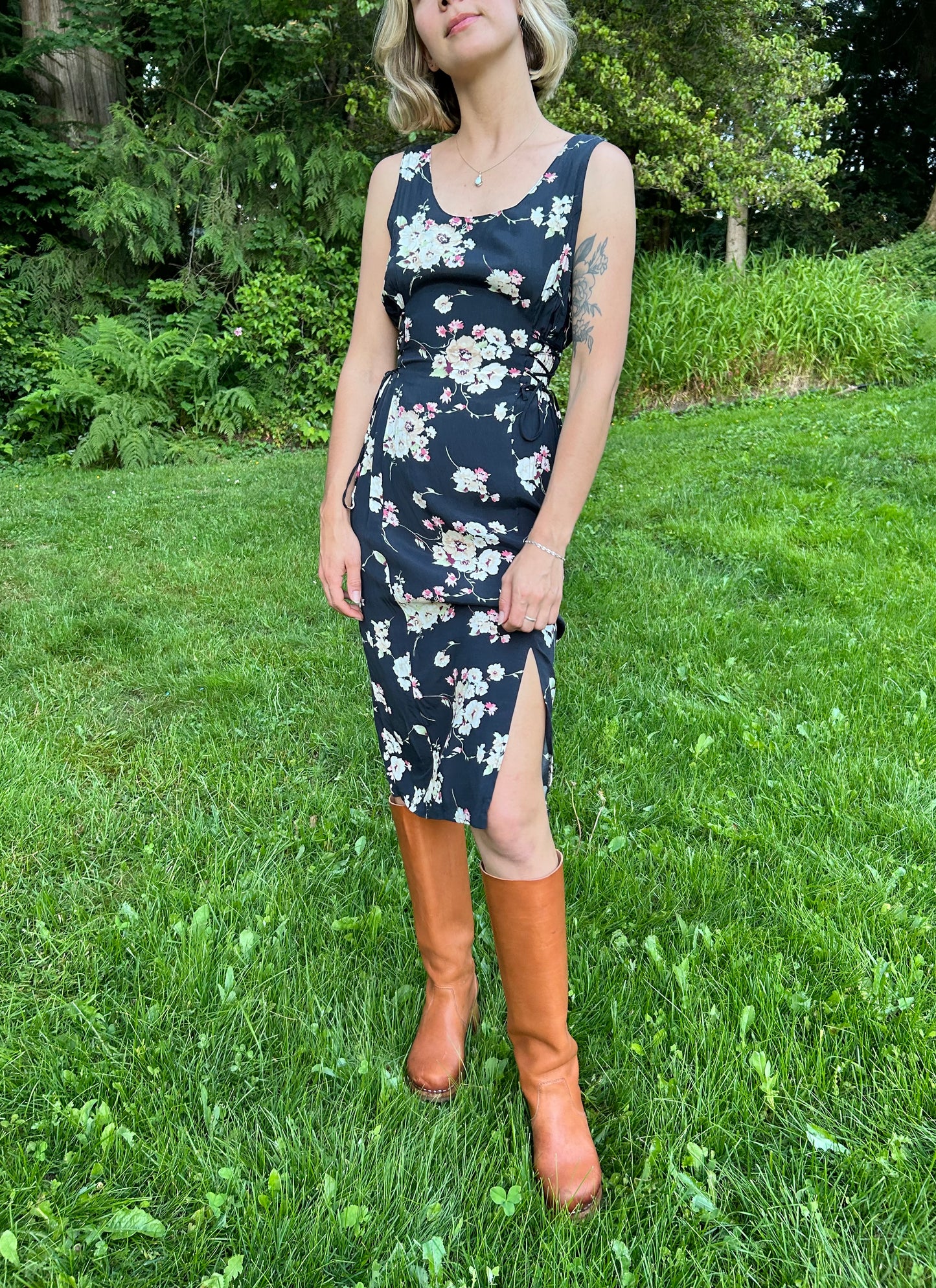 80's Floral Dress