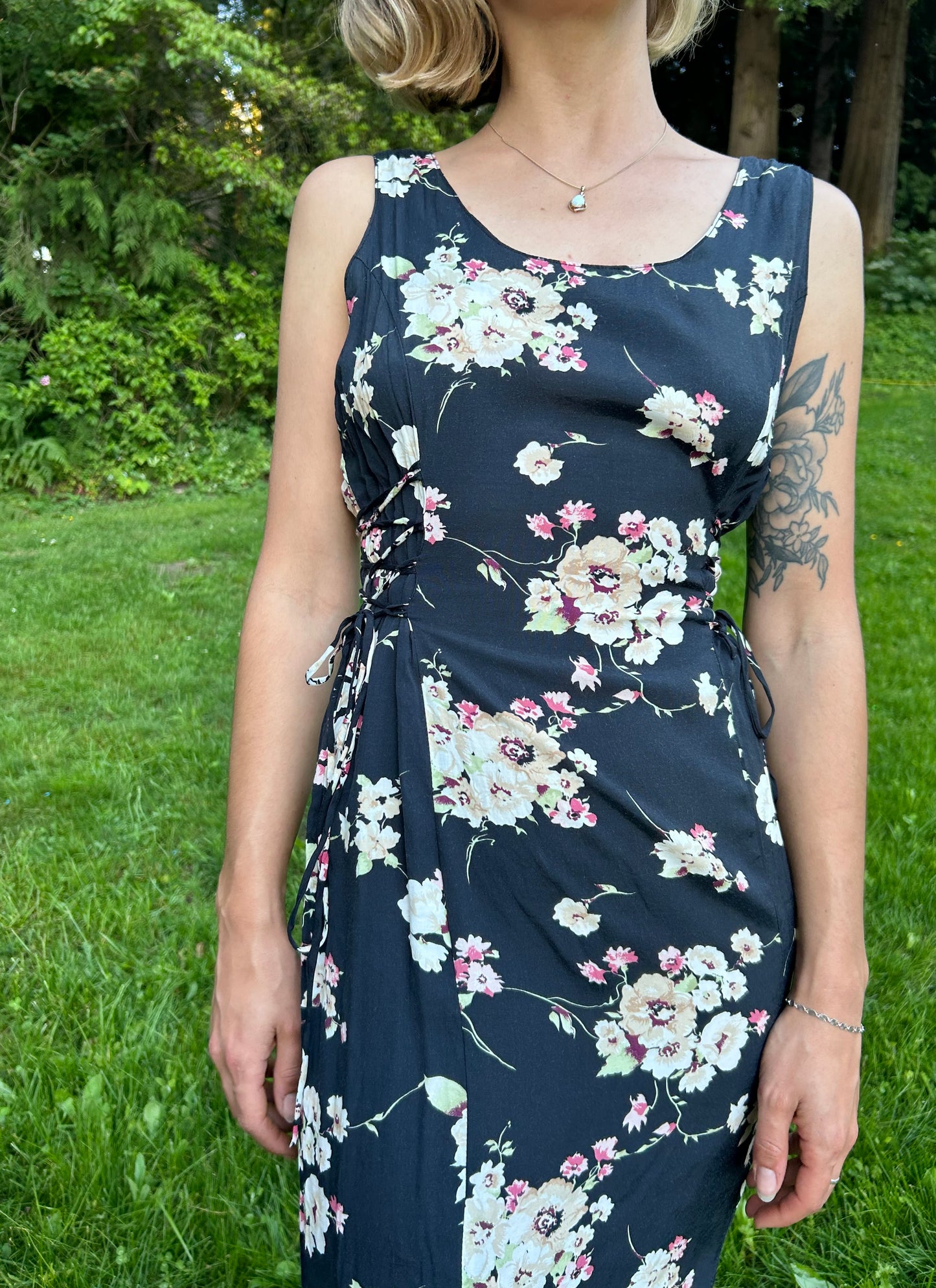 80's Floral Dress