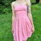 Pink Strapless Dress