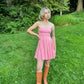 Pink Strapless Dress