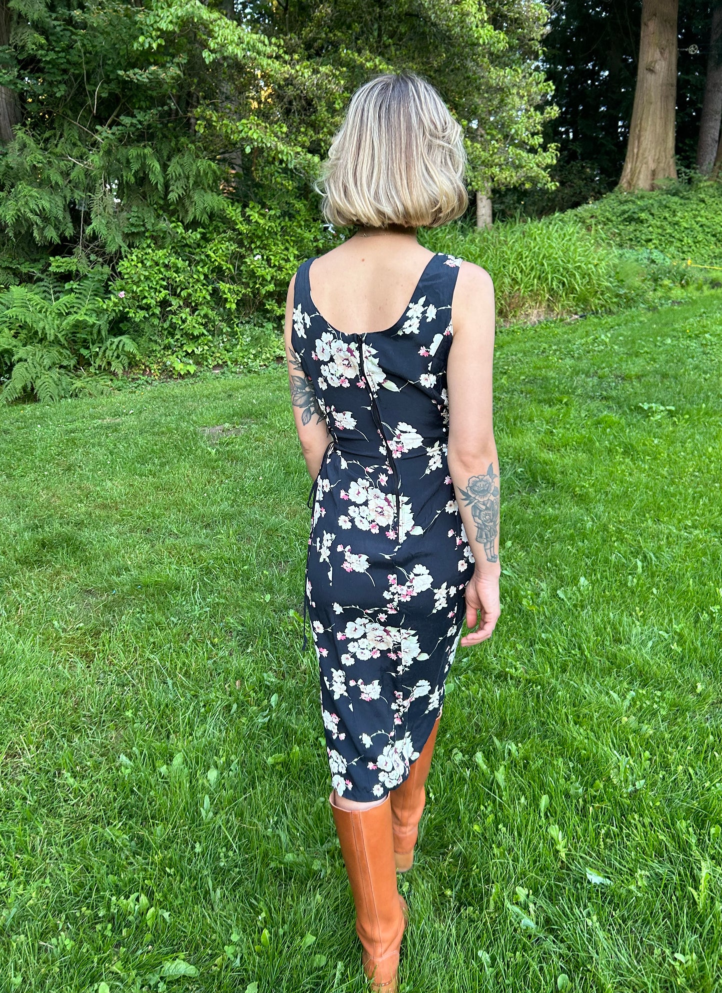 80's Floral Dress