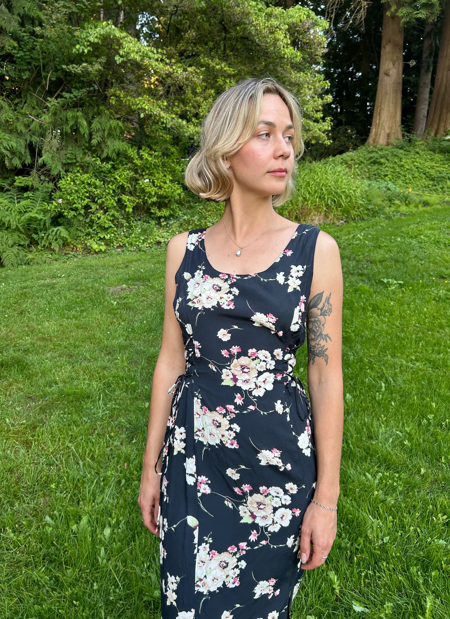 80's Floral Dress