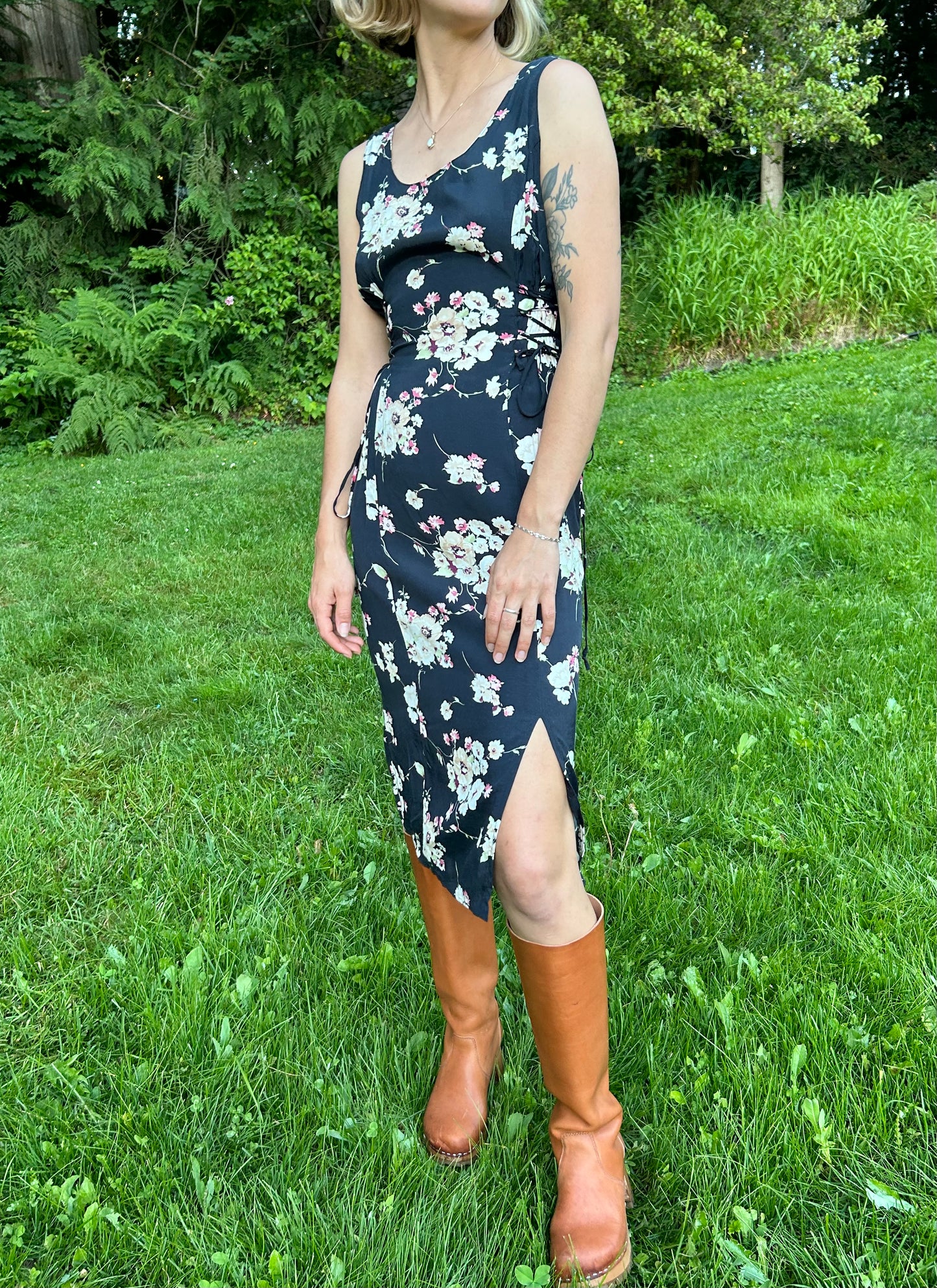 80's Floral Dress